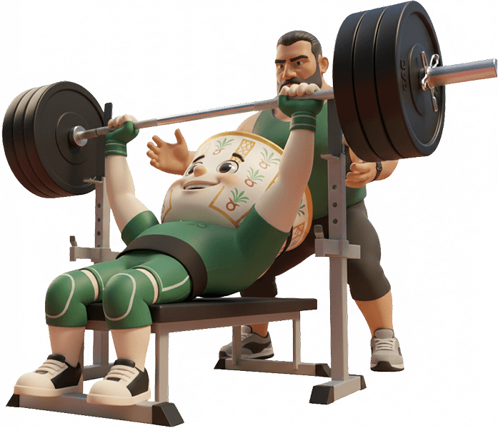 Para powerlifting1- Mascot